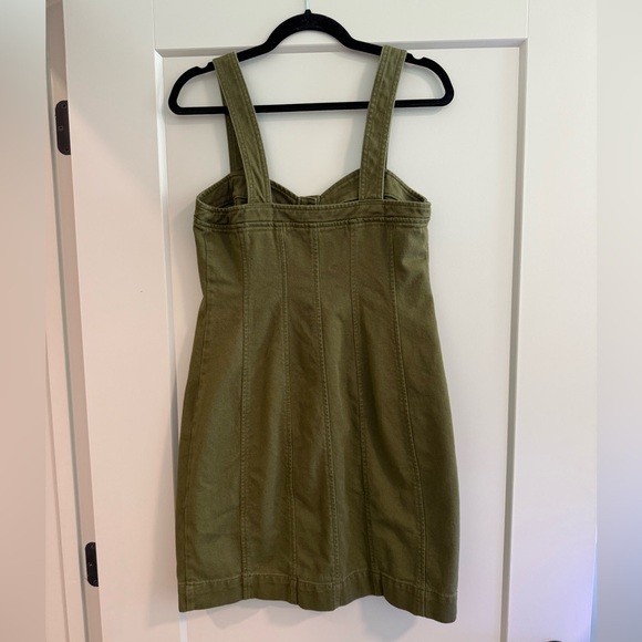 Banana Republic Seamed Mini Dress Mangrove Tree, size 4, like new! - Picture 3 of 5